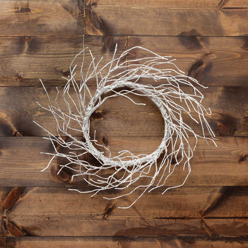 The Holiday Aisle Decorative Birch 23" Artificial Twig Wreath Wayfair